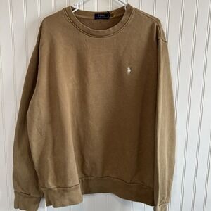 polo ralph lauren sweatshirt crewneck Loop back Fleece Men Size XL TG